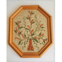 Wandversiering met halfedelstenen en/of edelstenen